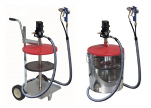 The pneuMATO55-static and -mobile options come with a unique “Twin Hose” to manage both the grease and air supply.