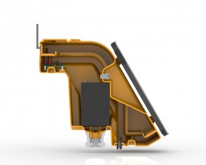 North America Traffic’s new rotomolded beacon housing integrates battery hold downs, circuit board mounts, wire management inlets and outlets into one molded part.