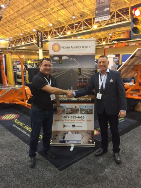 Star Smith - L and Peter Vieveen at North America Traffic's booth at ATSSA