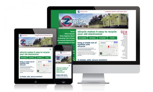 eZcycle website design on Desktop, Tablet & Mobile